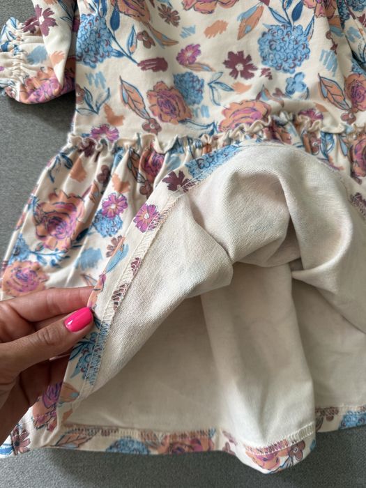 Цветна есенна детска рокля, нова