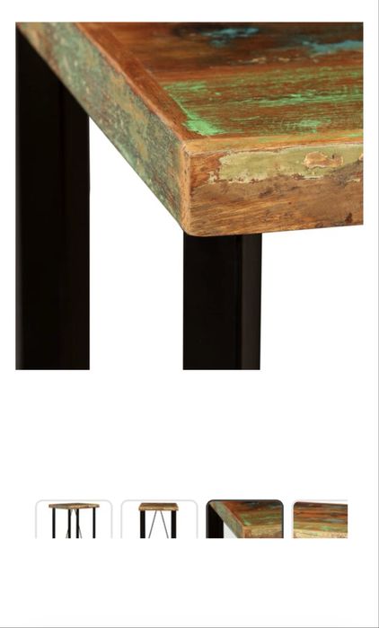 Masa si scaune tip bar lemn masiv reciclat