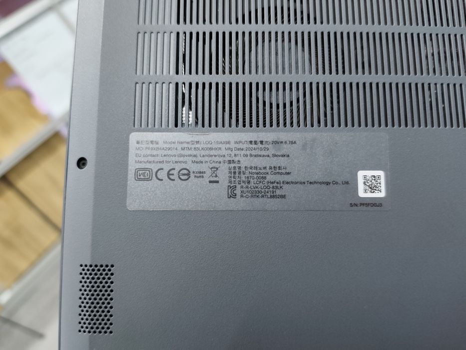 Lenevo LOQ Core(TM) i5-12450HX 12GB/512GB