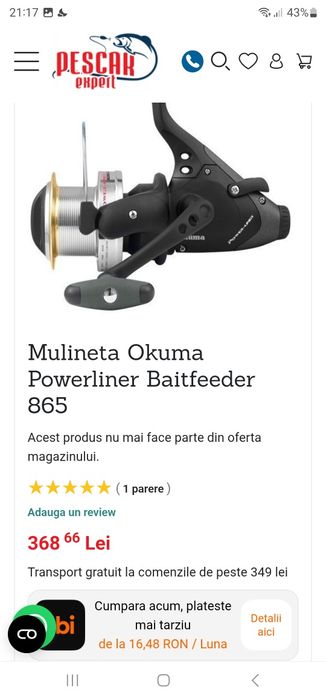 Mulinete okuma powerliner