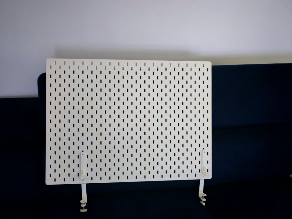 Panou  perforat Ikea Skadis + Suport prindere birou