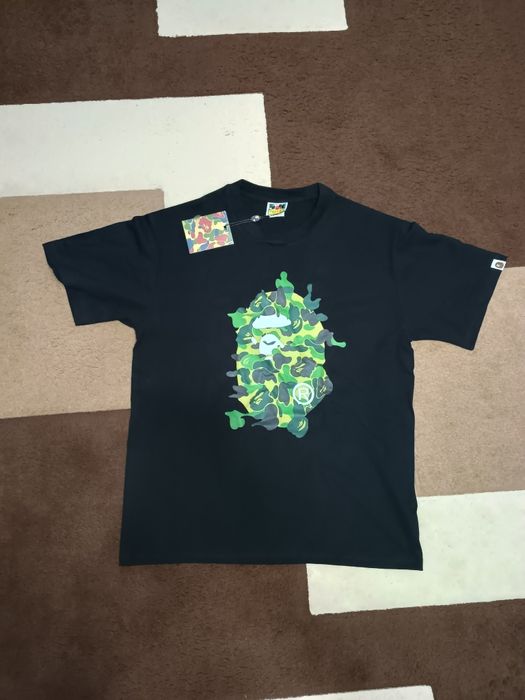 Tricou BAPE (A Bathing Ape) Big Logo Camo - Mărimea L