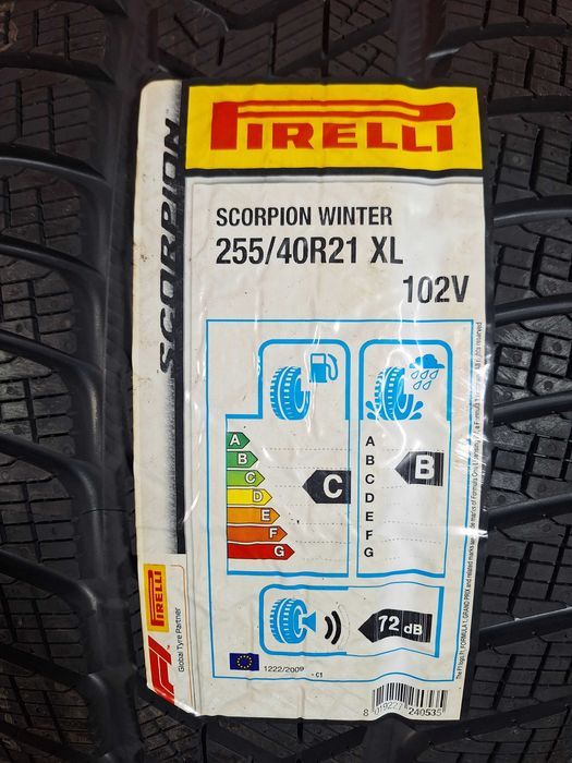 anvelope de iarna - 255/40/21 - pirelli - noi - dot 2020 !