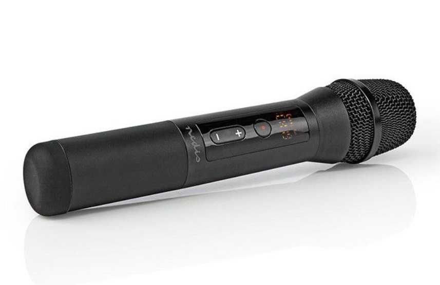 Безжичен микрофон Nedis, 20 канала, 10 часа автономност, Приемник