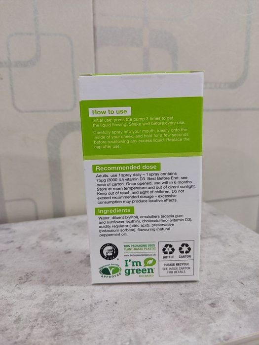 Vitamin D3 BetterYou 3000 IU sprey (Angliya)
Mana 1️⃣ aniq narx bilan