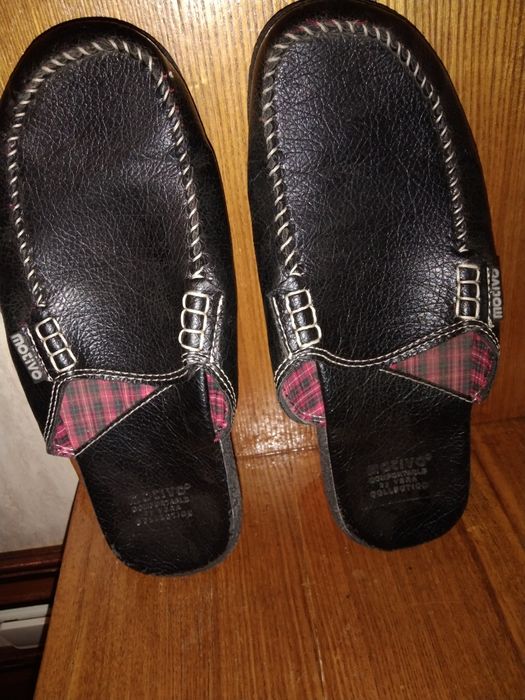 Тапочки мужские, кожаные. Производство Турция