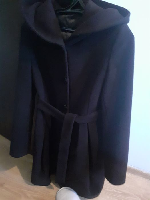 Продам черное кашемировое пальто