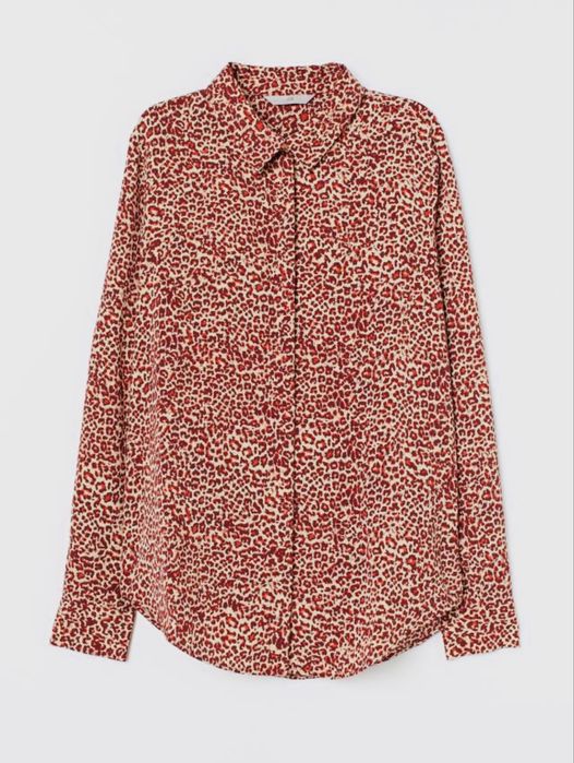 H&M риза в леопардов принт
