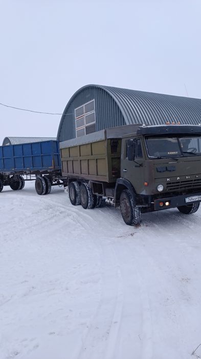 Продаётся КамАЗ с прицепом ДВС евро1 евроступицы ,безкамерка,подогревы