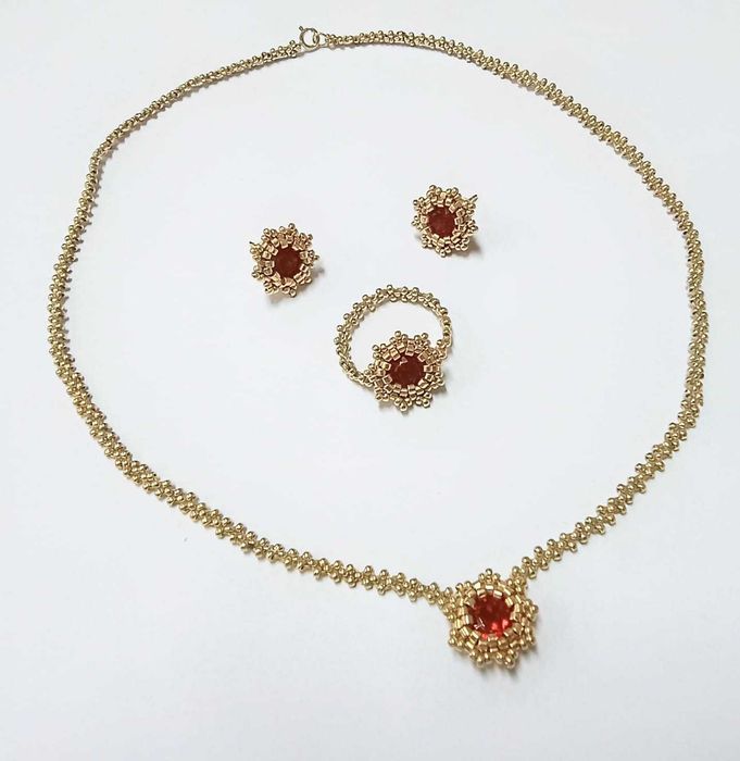 Set de Lux Handmade – Strălucire Swarovski & Precizie Miyuki