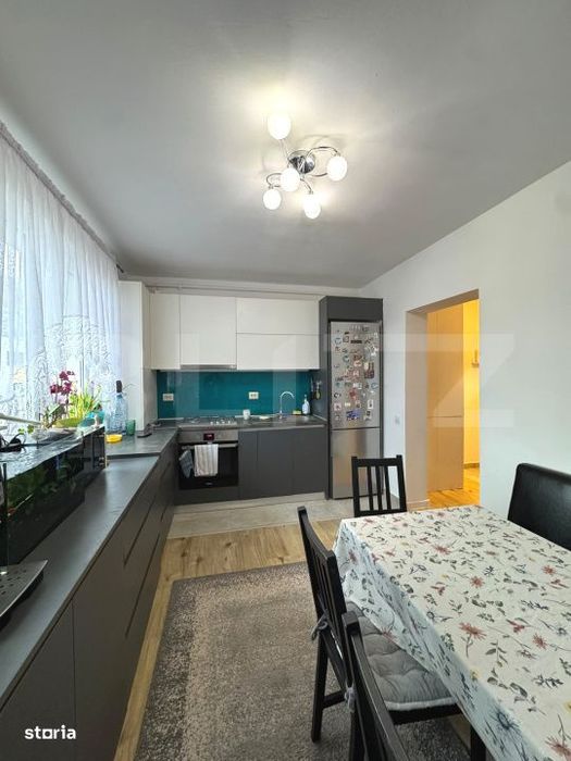 Apartament decomandat, 2 camere, 58mp, balcon, renovat, zona Teilor