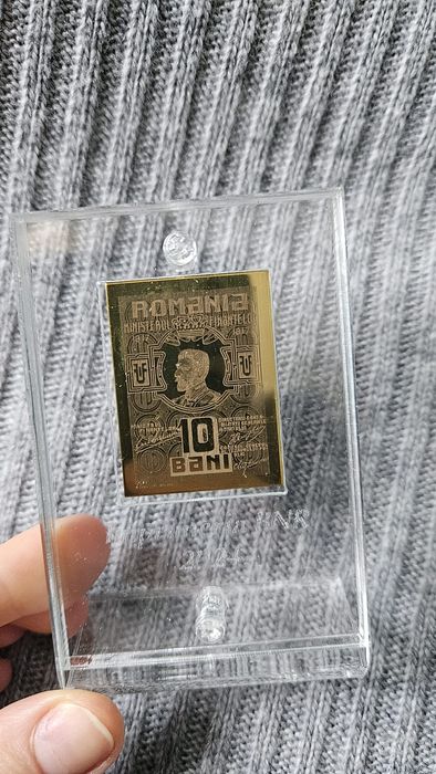 Bancnota 10 bani alama