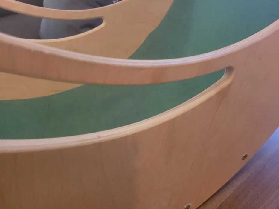 Rocker / Leagăn Montessori 2 în 1 Leea Toys din lemn – stare bună