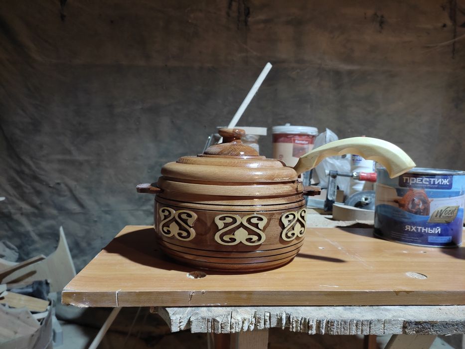 Ағаш ыдыстары. Гарантия бар.