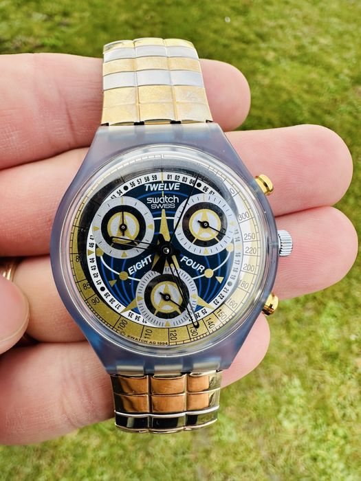 Ceas colectie Swatch Chrono La Reine Prochaine (SCN114) din 1994