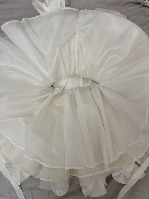 Выпускное платье, белое, шелковое
