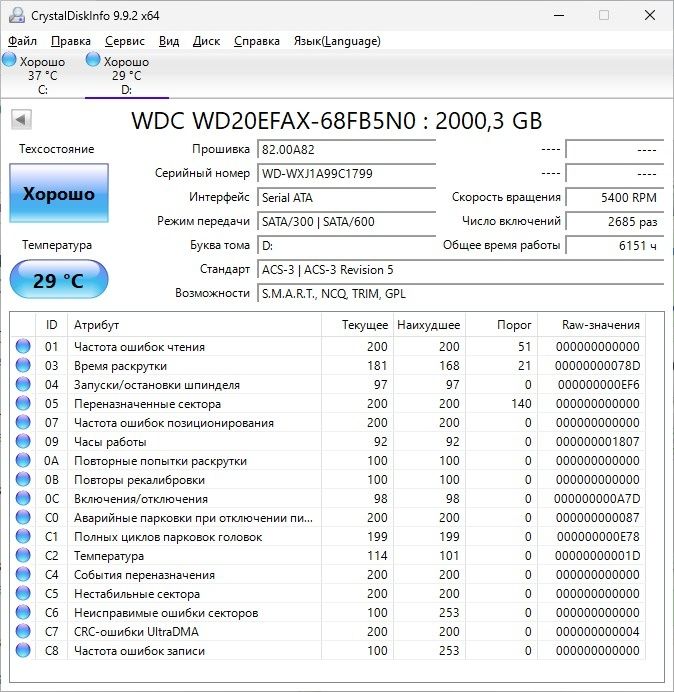 Western digital RED 2TB, DDR4 8GB озу