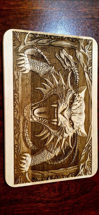 Лазерно гравирани дъски за рязане с 3D ефект.