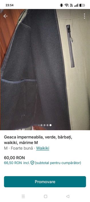 Geaca impermeabila bărbați mărime M waikiki