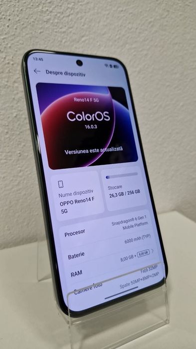 Telefon Oppo Reno 14F 256 GB Green, Cod 125793