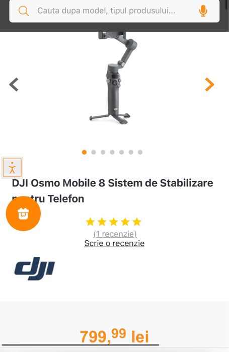 DJI Osmo Mobile 8 Sistem de Stabilizare. 2026, transport inclus