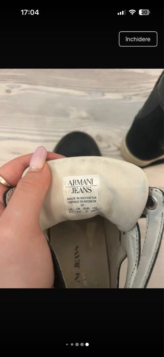 Adidasi Armani cu toc