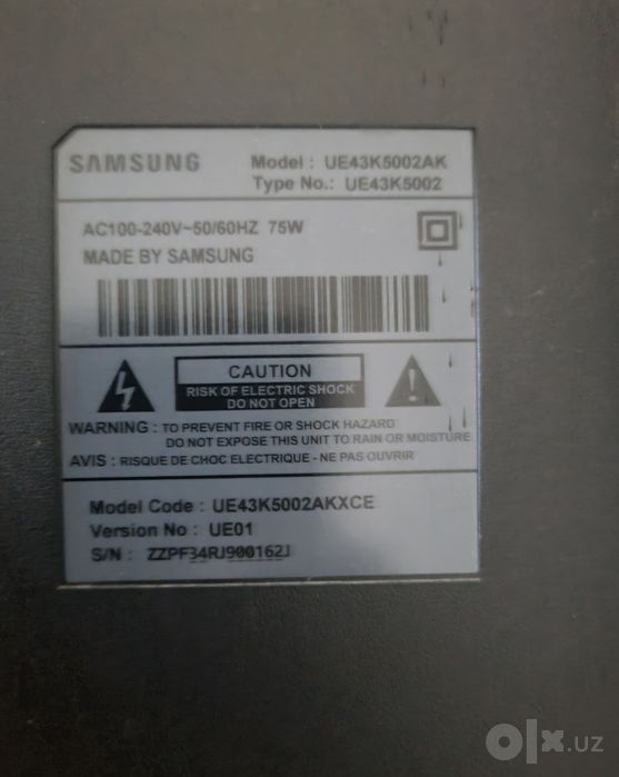 Samsung 43 на запчасти.
