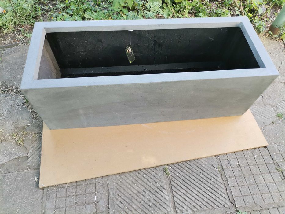 Дизайнерска саксия JUMBO JORT сива