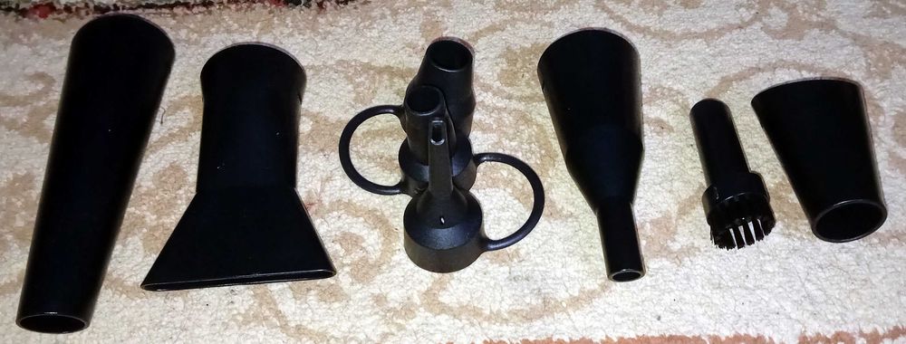 Въздушен ел. компресор с мощност - 600W с осем вида накрайници.