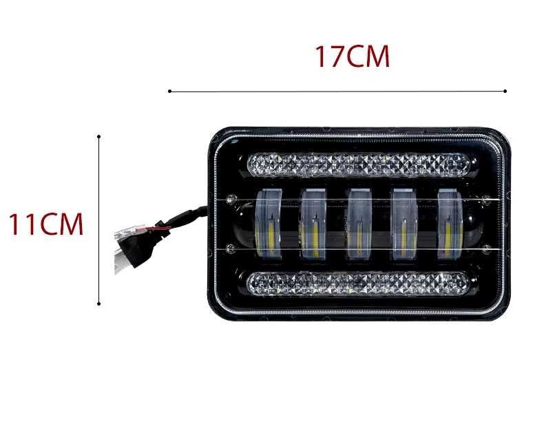 Комплект 2 Броя LED Фарове Халогени за вграждане 5 инча 17х11 см
