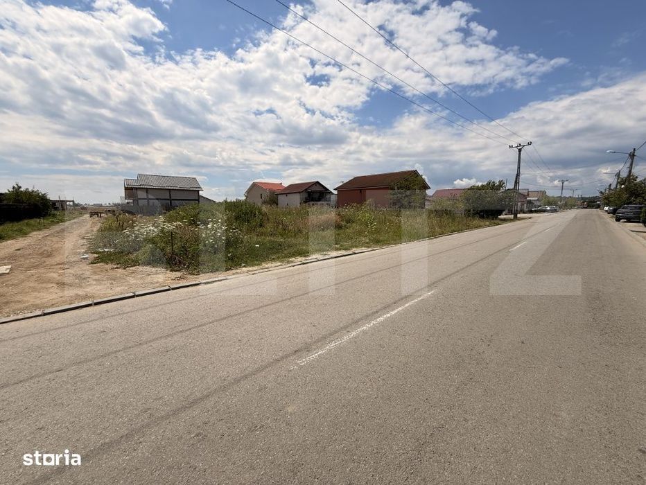 Teren intravilan 1.000 mp, front 13 m, toate utilitatile, Popoveni