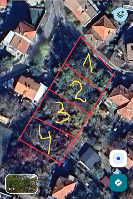 Парцел място 770кв.м. в с.Цар Калоян до Гълъбово, регулация, ток, вода