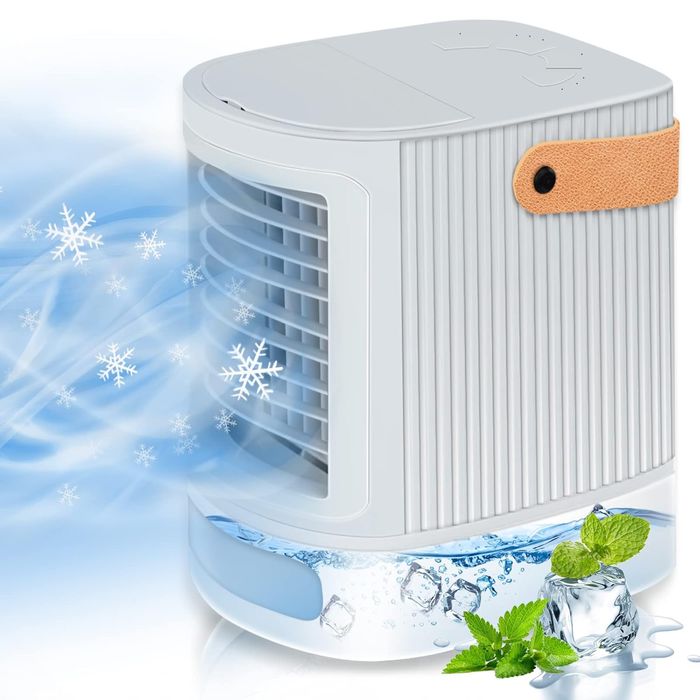 Преносим мини охладител с водна пара и лед