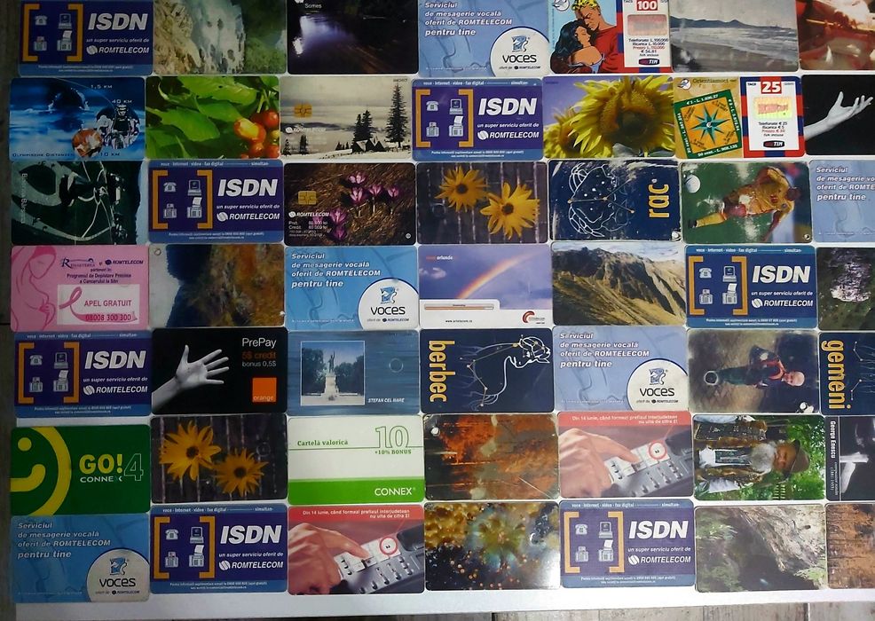 Colectie 144 cartele telefonice vechi