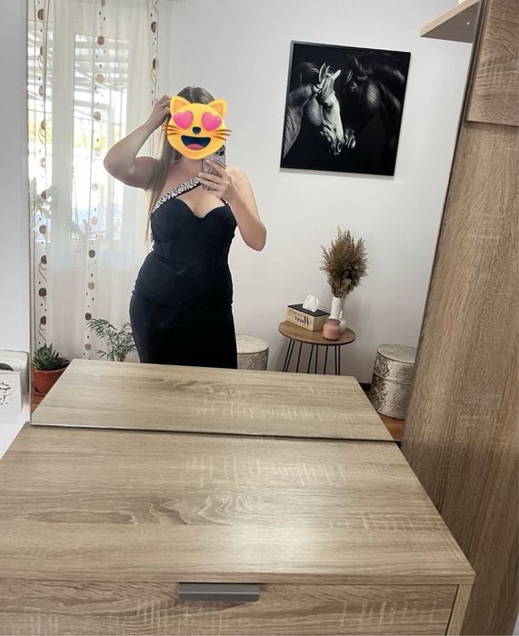Rochie neagra scurta marimea M