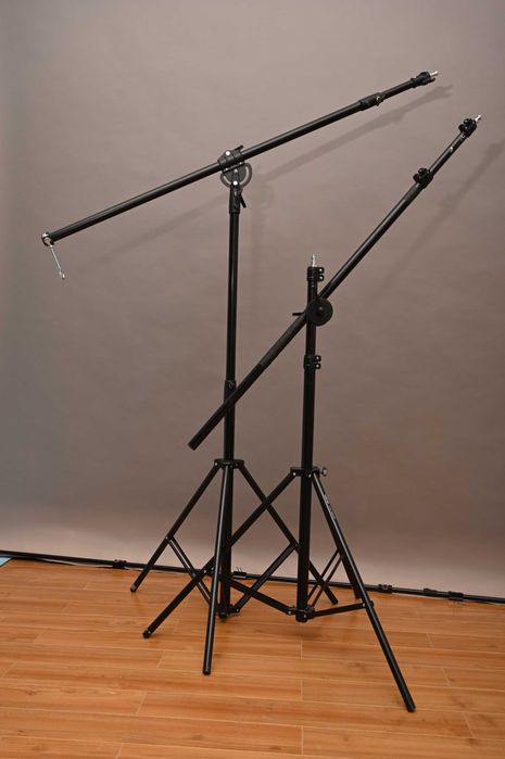 Boom arm cu stativ aluminiu pentru studio, doua bucati