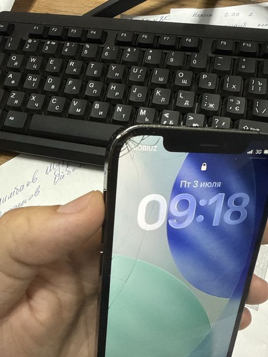 Iphone 12 pro 72% qora 128gb