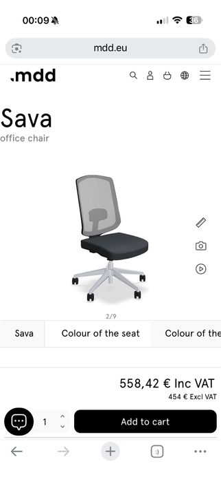 Scaun ergonomic de birou Sava MDD