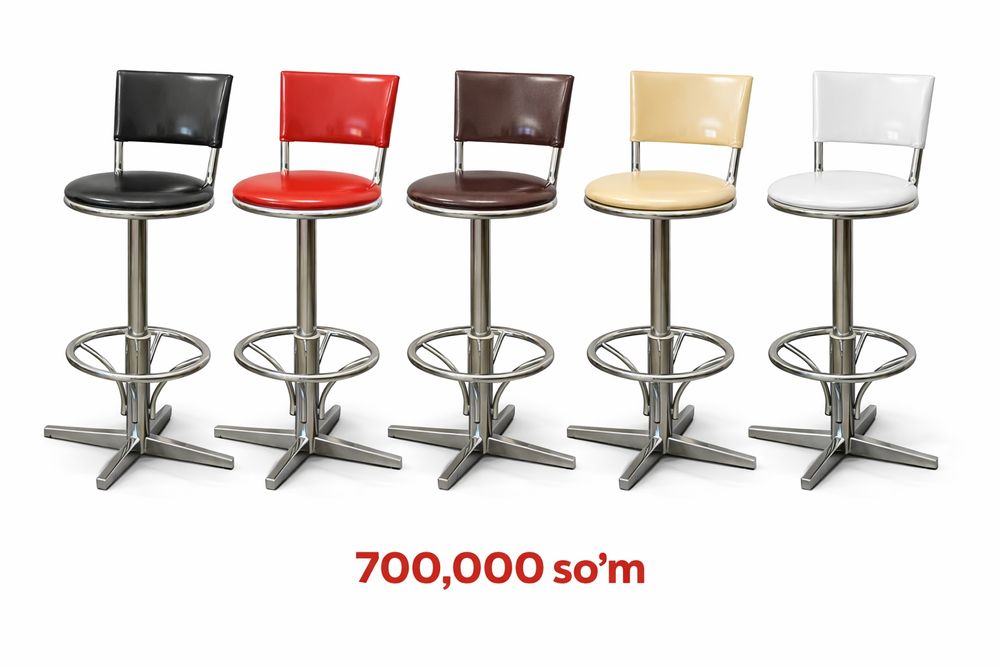 Nerjaveyka bar stul – yangi (400 000 so‘mdan 700 000 so‘mgacha)