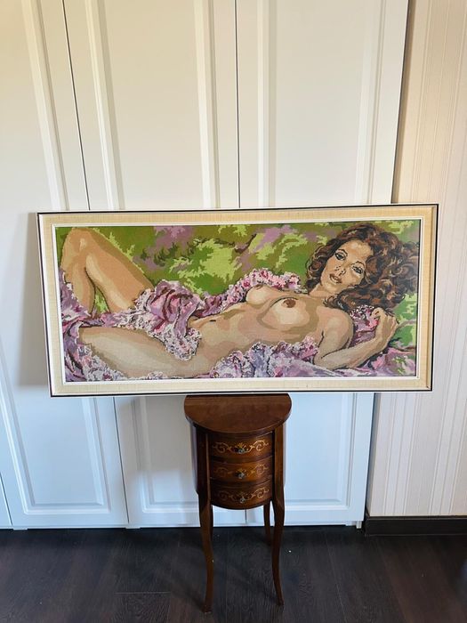 Tablou Goblen de dimensiuni mari , femeie nud