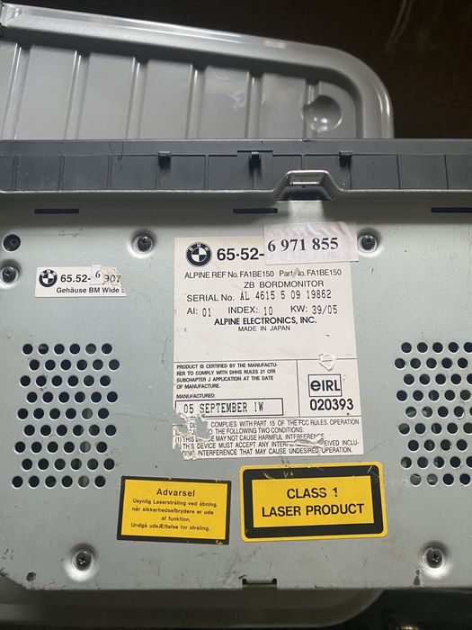 Vand navigatie touchscreen bmw