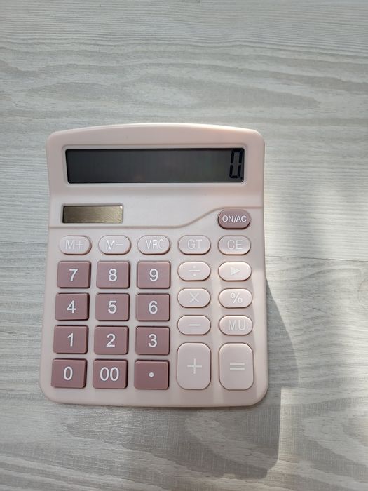 Calculator roz pentru birou, nou fara eticheta