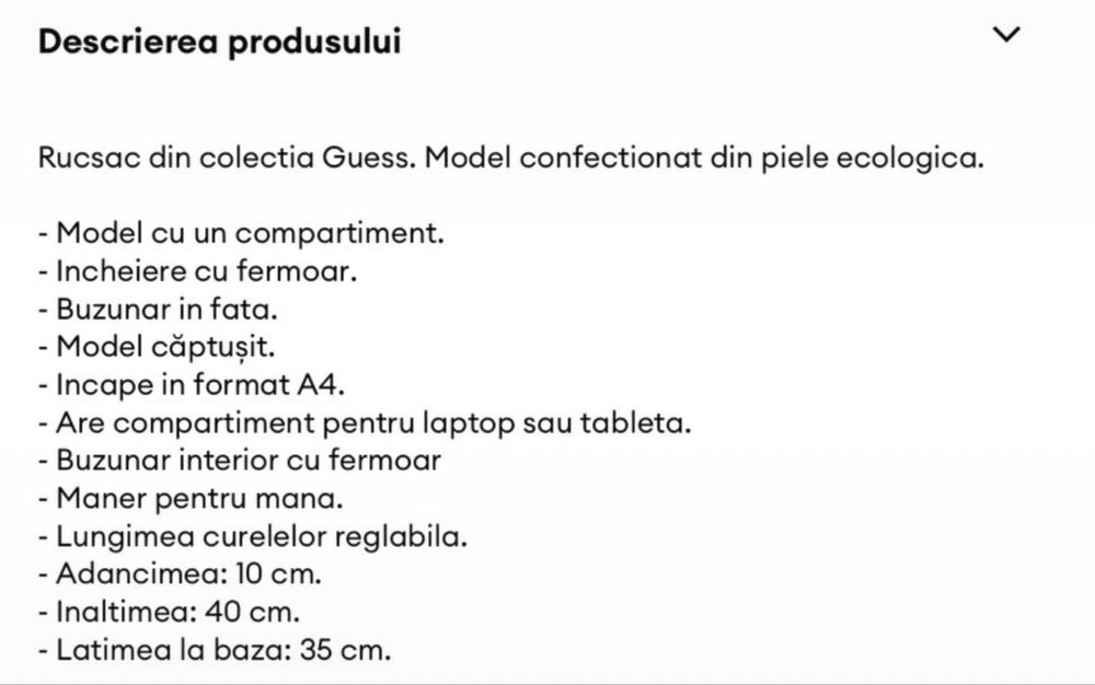 Rucsac / Ghiozdan - Guess (Unisex)