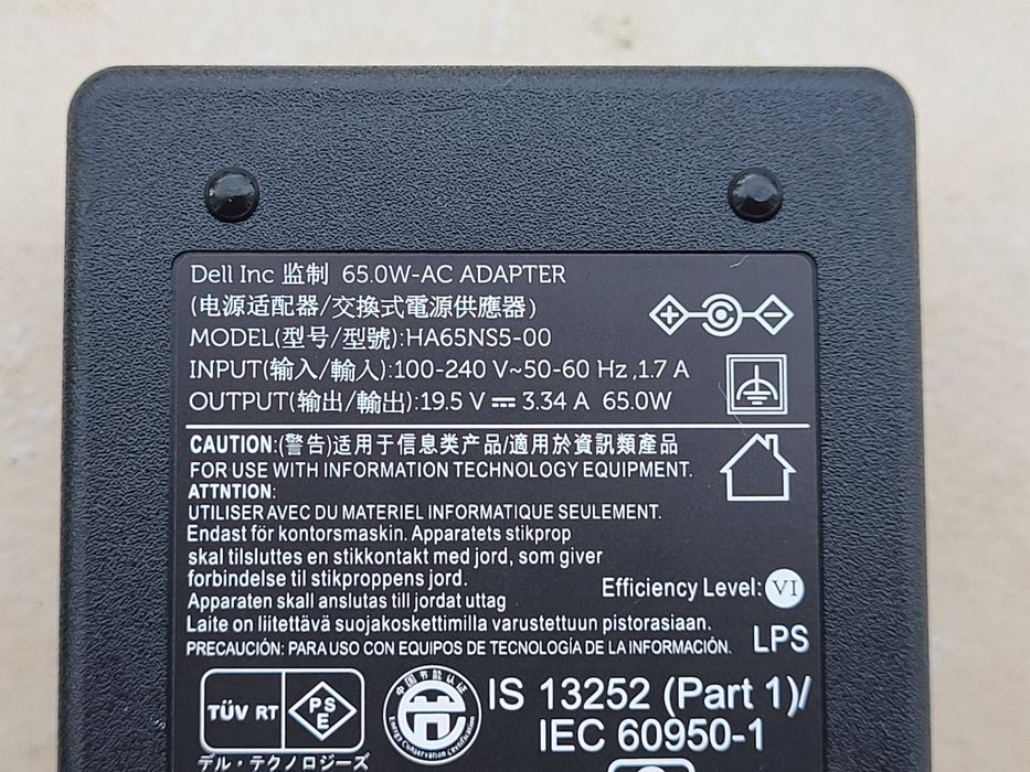 Alimentator Dell Wyse OptiPlex 65W mufa subtire cu pin 4,5x3,0mm