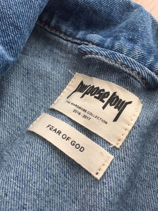 Fear of God Denim Jacket Jacheta Geaca Kanye West Palm Angels Supreme