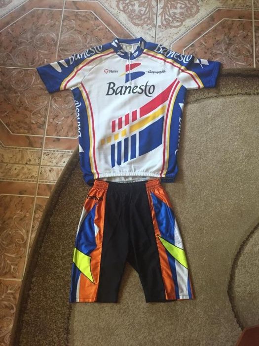 Tricou Ciclism *Retro* Miguel Indurain + pantaloni colanti CADOU