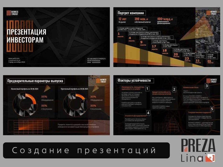 Презентация для бизнеса. Дизайн презентаций. Создание презентаций.