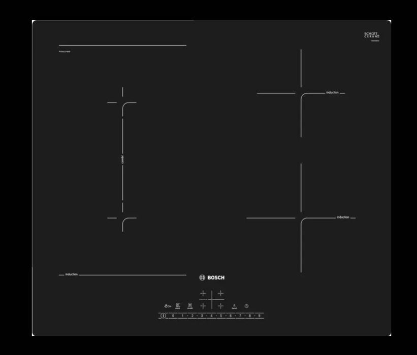 Индукционен стъклокерамичен плот за вграждане BOSCH PVS611FB5E