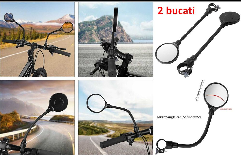 Oglinda 2 buc rabatabila bucicleta scooter etc. Siguranta trafic Noua!