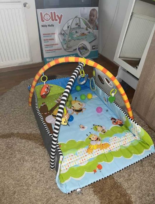 Centru de activitati bebe, Salteluta educativa 5 in 1, Milly Mally
